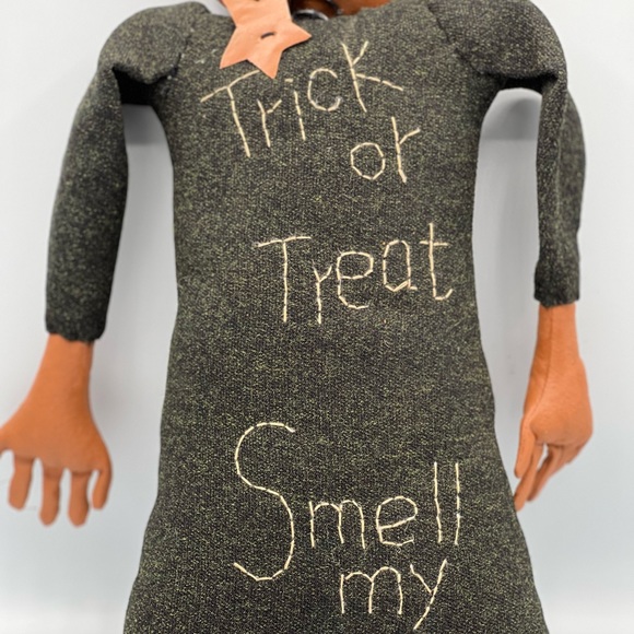 RARE Sharon Andrews ESC Trading Folk Art Pumpkin Man - Picture 5 of 9